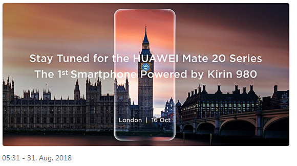 Huawei Event Bild Huawei über Twitter